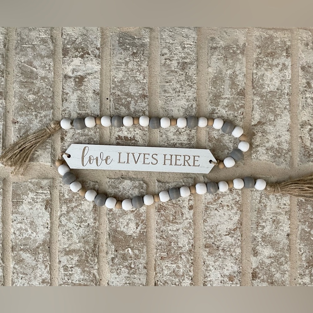 New Beaded Home sign